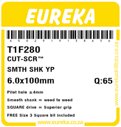 T1F280 - Cut Screw -T1F280_Label_T